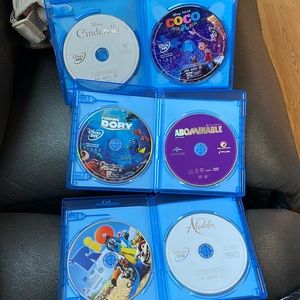 6 DVDs preowned disney and others